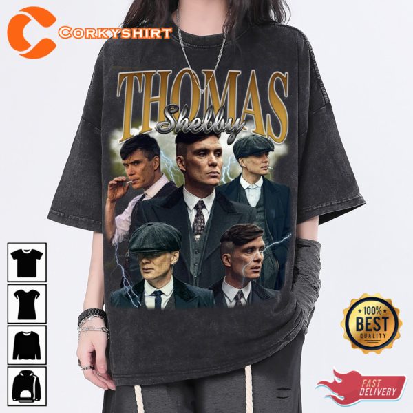 Tommy Shelby Peaky Blinders Movie Fan Vintage T-shirt