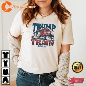 Trump Train 2024 4th of July Trump Republican T-shirt