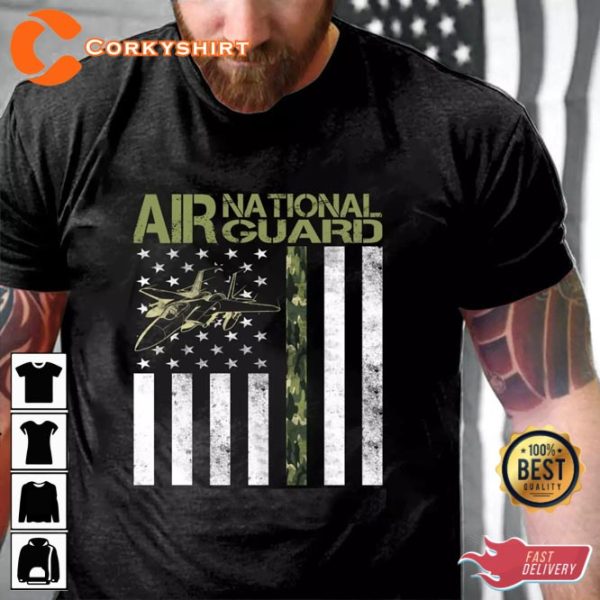 Ultra Cotton Air National Guard Veteran Classic T-Shirt