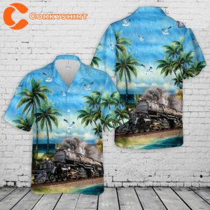 Union Pacific Tropical Aloha Beach Hawaiian T-Shirt
