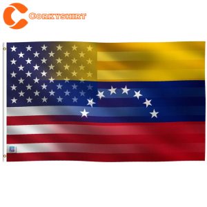 Venezuelan And  American Hybrid Flag