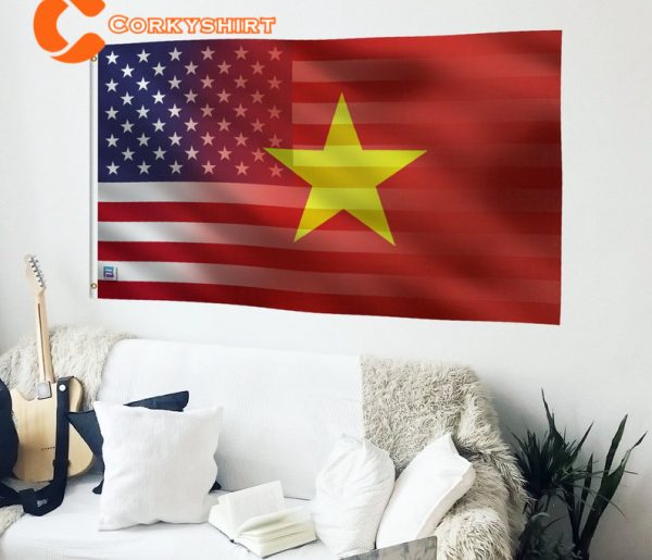 Vietnamese American Hybrid Flag