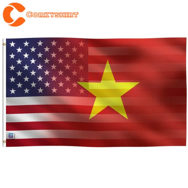 Vietnamese American Hybrid Flag