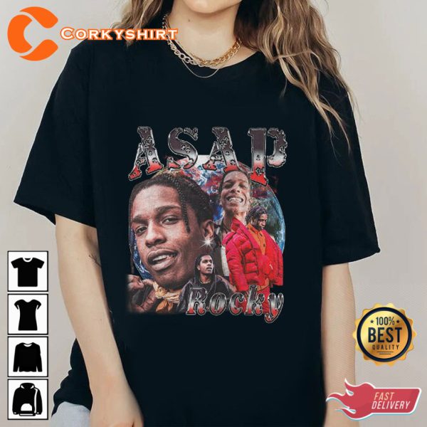 Asap Rocky Rakim Mayers A$AP Mob Street Hiphop Rap T-Shirt