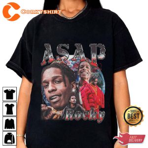 Asap Rocky Rakim Mayers A$AP Mob Street Hiphop Rap T-Shirt