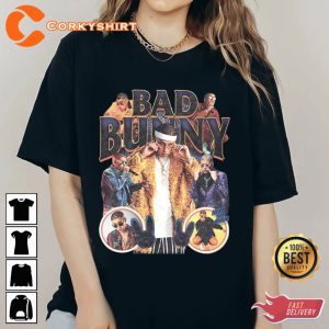 Vintage Bad Bunny Shirt Retro Bad Bunny Fan Shirt Bad Bunny 1