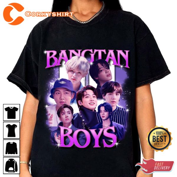 BTS Kpop Bangtan Boys Army T-Shirt Best Gift For Passionate Fans