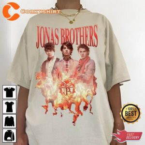 Vintage Inspired Nick Jonas Brothers Band 90s T-Shirt