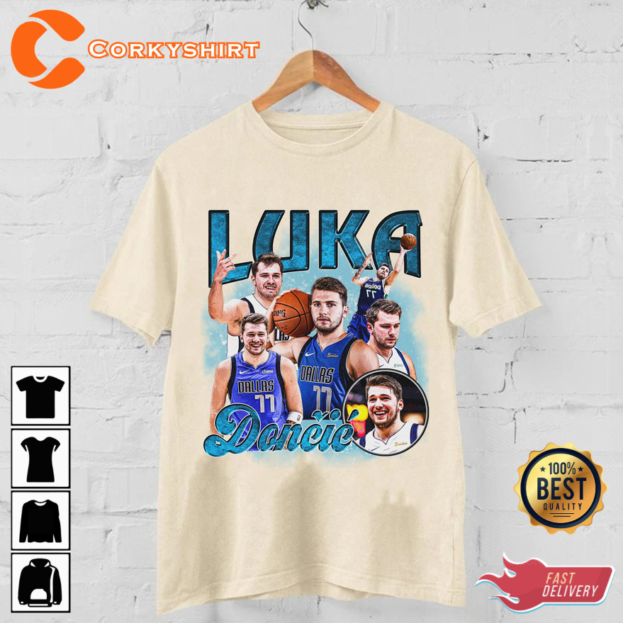 Luka Doncic Dallas Mavericks Basketball Vintage Bootleg T Shirt ...