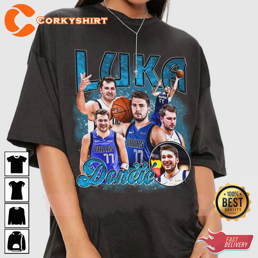 90s Vintage Luka Doncic Dallas Mavericks Basketball Unisex T-Shirt