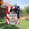 Welcome To Moon House Live Here Too Flag