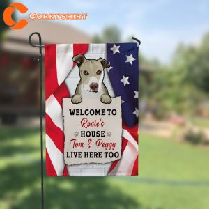 Welcome To Rosic House Live Here Too Flag