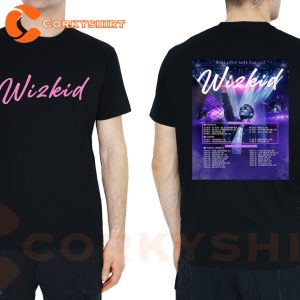 Wizkid Tour 2023 More Love Less Ego Tour Unisex T-shirt 2