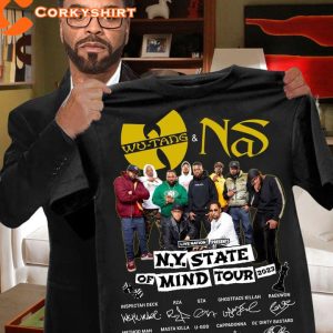 Wutang & NS Live Nation New York State Of Mind Tour 2023 Concert Shirt