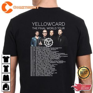 Yellowcard Band The Final World Tour Designed T-Shirt