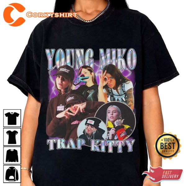 Young Miko Trap Kitty World Tour 2023 Vintage Shirt
