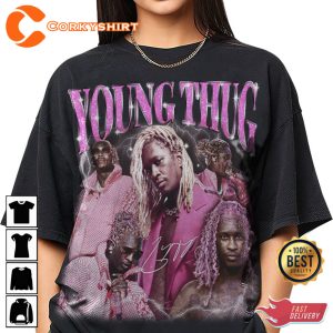 Young Thug Rapper Tour Barter 6 Jeffery And Bad T-shirt