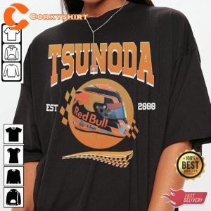 Yuki Tsunoda Formula One F1 Gift Aesthetic Racing T-Shirt