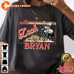 Zach Bryan Tour Country Music Concert Cowboy T-shirt