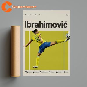 Zlatan Ibrahimovic Dio del calcio Football Home Decor Poster Print (1)