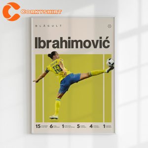 Zlatan Ibrahimovic Dio del calcio Football Home Decor Poster Print (2)