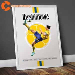 Zlatan Ibrahimovic Sweden Soccer Ibra Print Home Decor Wall Art Poster (2)