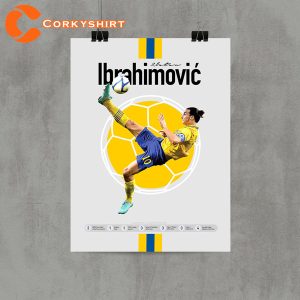Zlatan Ibrahimovic Sweden Soccer Ibra Print Home Decor Wall Art Poster (3)
