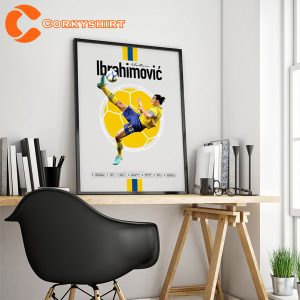 Zlatan Ibrahimovic Sweden Soccer Ibra Print Home Decor Wall Art Poster (4)