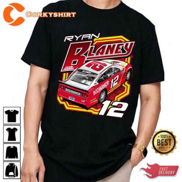 12 Racing Car Of Ryan Blaney Gift For Fans Trending Unisex T-Shirt