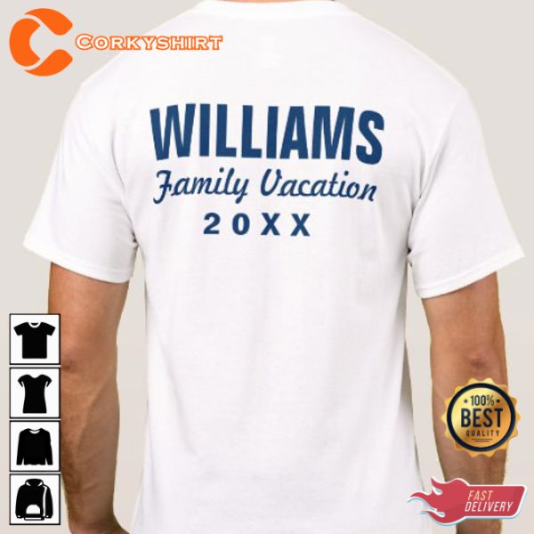 2 Sided Mickey Friends Crew Family Vacation Happy Family T-Shirt