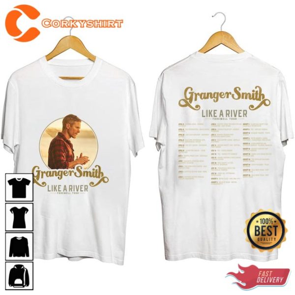 2023 Tour Like A River Farewell Granger Smith Concert T-Shirt
