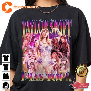 90s Inpsired Taylor The Eras Tour Music Lover TS Swiftie Concert T-Shirt