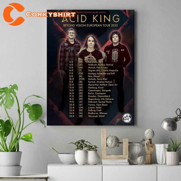 Acid King Tour 2023 Home Decor Poster
