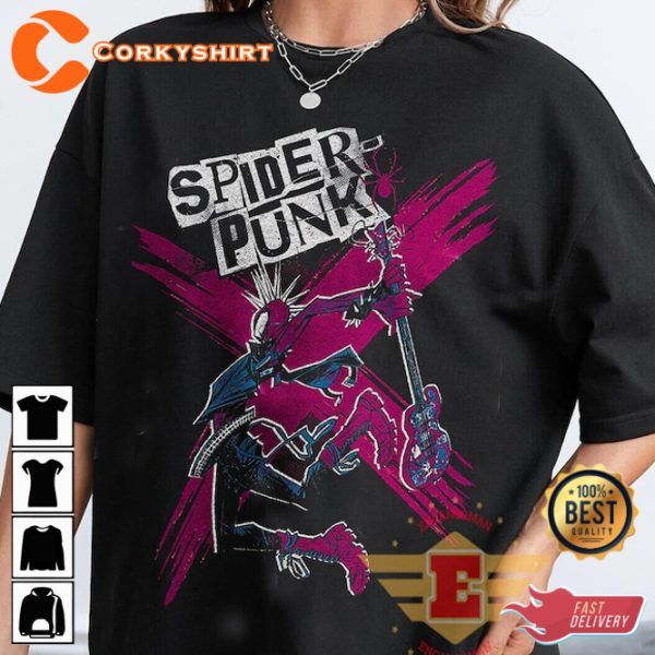 Across the Multi-Verse Spider-Punk Spiderman MCU Fan Gift T-Shirt
