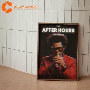 After Hours The Weeknd Album Aesthetic Music Poster