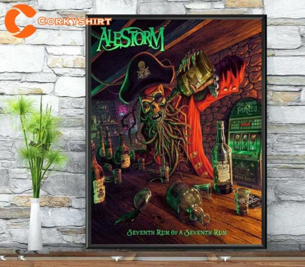 Alestorm Seventh Rum Of A Seventh Rum Tour 2023 Wall Art Poster