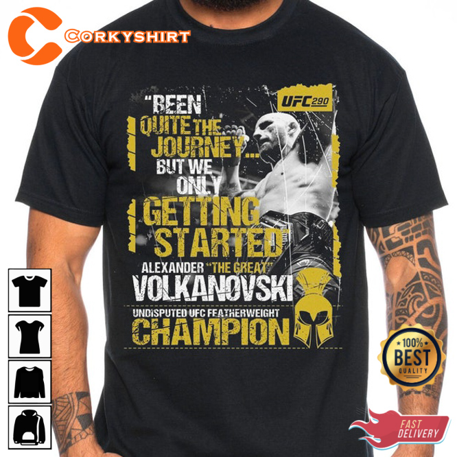 Alexander Volkanovski Boxing 290 Champs Fans T-Shirt