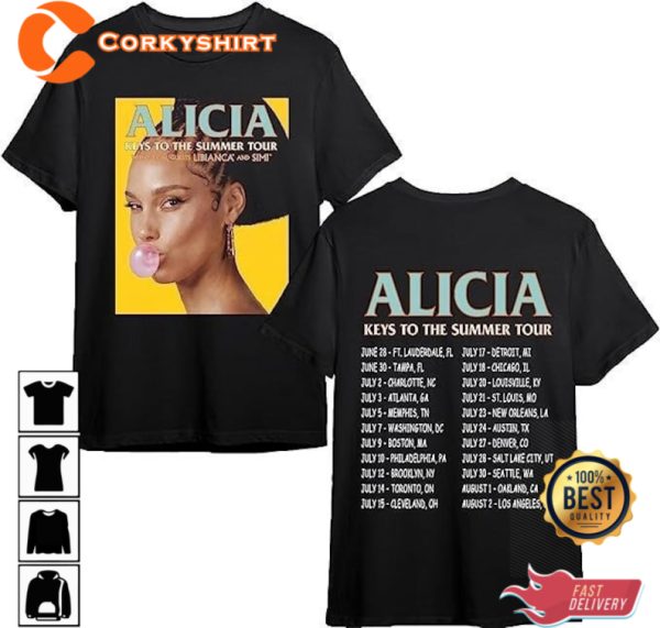 Alicia Keys Music Shirt World Tour 2023 T-Shirt