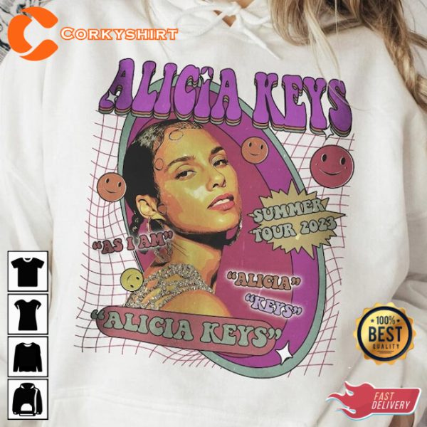 Alicia Keys Summer Tour 2023 Tickets Gift For Fan Unisex T-Shirt