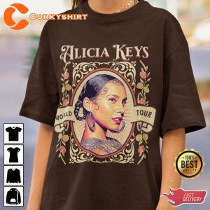 Alicia Keys World Tour Unisex Jersey T-Shirt