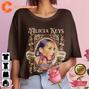 Alicia Keys World Tour Unisex Jersey T-Shirt