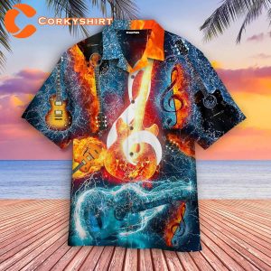 Amazing Music Note Guitar Hawaiian Shirt