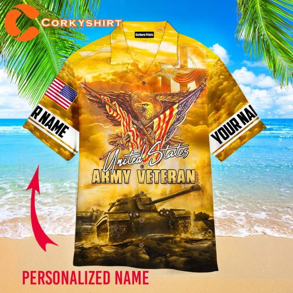 Amazing Patriot Eagle Us Army Veteran Custom Hawaiian Shirt