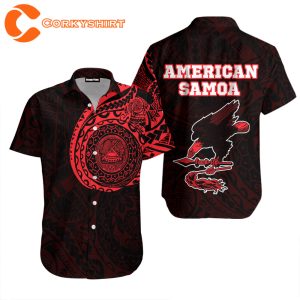 American Samoa Hawaiian Shirt For Men