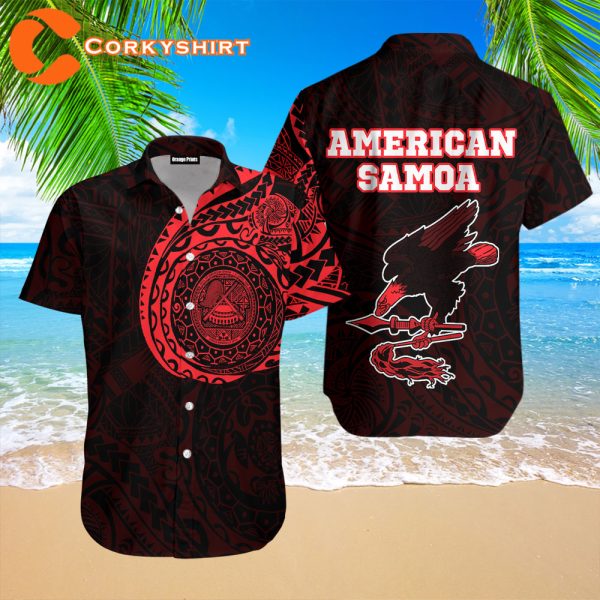 American Samoa Hawaiian Shirt For Men