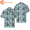 Arctic Blue Rouen Duck Family Swimming Hawaiian Shirt
