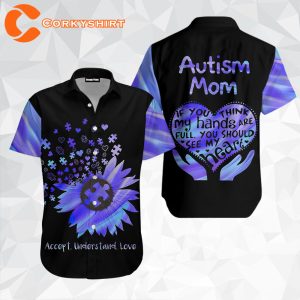 Autism Love Mom Hawaiian Shirt