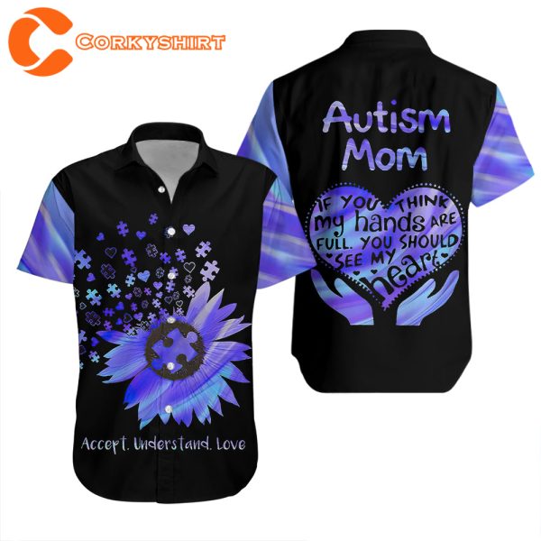 Autism Love Mom Hawaiian Shirt