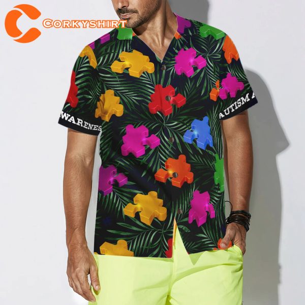 Autism Tropical Summer Hawaiian Shirt