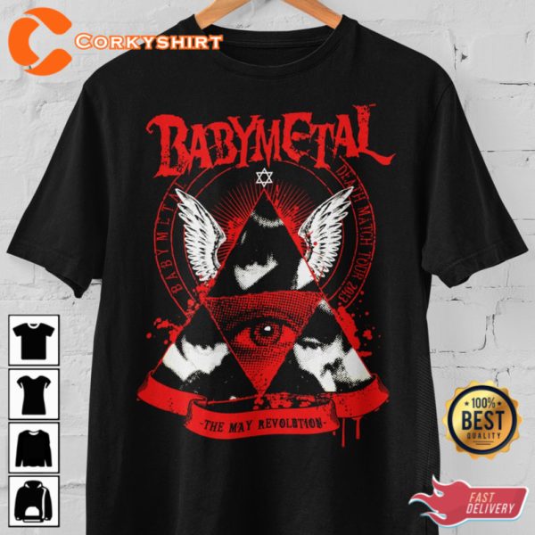 Babymetal May Revolution Shirt Kawaii Metal Band Tee